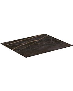 Ideal Standard Conca Bathroom ceramics top T3969DG projection 50.5cm, 60 x 50.5 x 1930 , 6 cm, Mamor Noir Desir