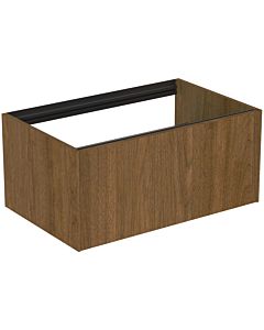 Ideal Standard Conca Waschtisch-Unterschrank T3985Y5 ohne Waschtisch-Platte, 1 Auszug, 80x50,5x36 cm, Walnuss dunkel Furnier