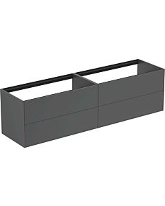 Ideal Standard Conca vanity unit T3993Y2 without vanity top, 4 pull-outs, 200x50.5x54 cm, matt anthracite lacquered