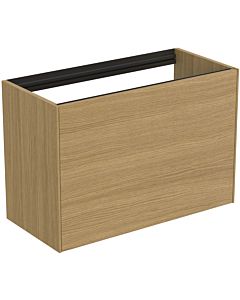 Ideal Standard Conca Waschtisch-Unterschrank T3994Y6 ohne Waschtisch-Platte, 1 Auszug, 80 x 37 x 54 cm, Eiche hell Furnier