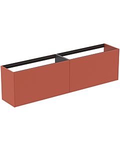 Ideal Standard Conca Waschtisch-Unterschrank T3999Y3 ohne Waschtischplatte, 2 Auszüge, 200 x 37 x 54 cm, Sunset matt lackiert