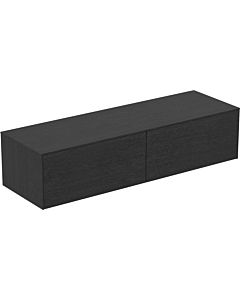 Ideal Standard Conca Waschtisch-Unterschrank T4315Y4 ohne Ausschnitt, 2 Auszüge, 160x50,5x37 cm, Eiche geflammt Furnier