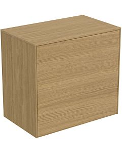 Ideal Standard Conca vanity unit T4317Y6 without cut-out, 2000 pull-out, 60 x 37 x 55 cm, Eiche hell veneer