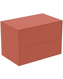 Ideal Standard vasque Conca T4322Y3 sans découpe, 2 tiroirs, 80x50,5x55 cm, laqué mat Sunset