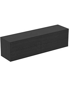 Ideal Standard Conca Waschtisch-Unterschrank T4326Y4 ohne Ausschnitt, 4 Auszüge, 200x50,5x55 cm, Eiche geflammt Furnier
