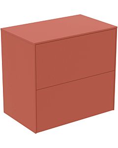Ideal Standard Conca Waschtisch-Unterschrank T4327Y3 ohne Ausschnitt, 2 Auszüge, 60x37x55 cm, Sunset matt lackiert