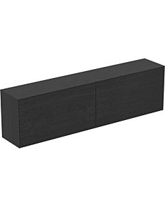 Ideal Standard Waschtisch-Unterschrank T4332Y4 ohne Ausschnitt, 2 Auszüge, 200 x 37 x 55 cm, Eiche geflammt Furnier