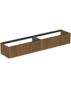 Ideal Standard vasque Conca T4333Y5 240x50.5x36cm, sans plan vasque, 2 tiroirs, placage noyer foncé