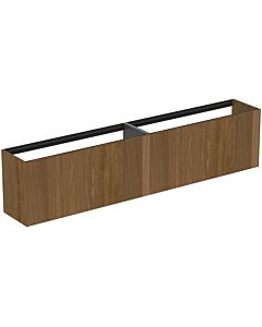 Ideal Standard Conca vanity unit T4339Y5 240x37x54cm, without vanity top, 2 pull-outs, dark walnut veneer