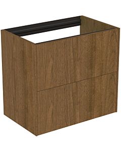 Ideal Standard vasque Conca T4354Y5 sans plan vasque, 2 tiroirs, 60x37x54 cm, placage noyer foncé