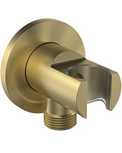 Ideal Standard Idealrain Ideal Standard raccordement mural Atelier BC807A2 avec support de douche, UP G1 / 2, rond, or brossé