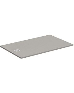 Ideal Standard Ultra Flat S douche rectangulaire avec couvercle d&#39;évacuation, 160 x 100 x 3 cm, gris quartz