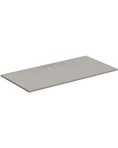 Ideal Standard Ultra Flat S Rechteck-Duschwanne K8327FS Ablauf mittig, 200 x 100 x 3 cm, Quarzgrau