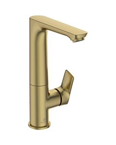 Ideal Standard Connect Air mitigeur lavabo A7020A2 bec haut en fonte orientable, saillie 140mm, avec garniture de vidage , or brossé