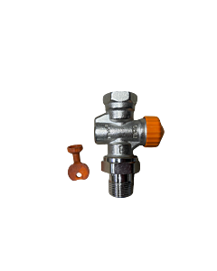 Heimeier Thermostat-Ventilunterteil 3912-03.000 Durchgang, DN 20, mit automatischer Durchflussregelung