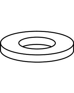 Heimeier rubber seal 0530-00.015 flat sealing, for Vekolux, Vekotec or Multilux