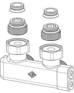 Heimeier 0541-50.000 G 3/4 AGxR 2000 / 2, corner shape