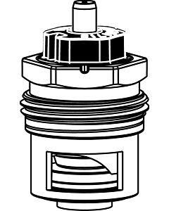 Heimeier partie supérieure de conversion de thermostat V-exact II 3700-24.300 DN 10/15/20, avec préréglage exact en continu