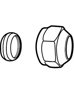 Heimeier connection coupling 53372412 with cone, M 22x1.5, Ø 12