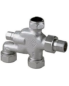 Heimeier E-Z-Verteiler 3891-02.000 Rotguss vernickelt, DN 15