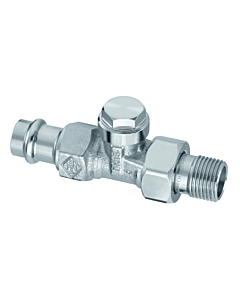 Heimeier lockshield 0342-15.000 R 2000 / 2, 2000 , gunmetal nickel-plated, Viega press connection 15mm