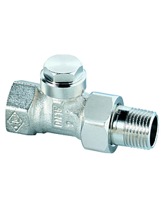 Heimeier Rücklaufverschraubung Regulux 035202000 Durchgang 1/2", vernickelt, absperr-/regulierbar