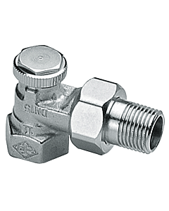Heimeier Rücklaufverschraubung Regutec 035503000 Eck, 3/4", vernickelt, absperr-/regulierbar