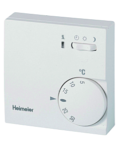 Heimeier room thermostat 1938-00.500 230 V, with temperature reduction, white