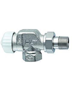 Heimeier Thermostatventil V-exakt II 371002000 Axial, 1/2", Rotguss vernickelt