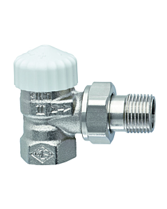 Heimeier Thermostatventil V-exakt II 371102000 Eck, Rp 1/2", Rotguss vernickelt