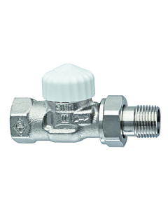 Heimeier Thermostatventil V-exakt II 371203000 Durchgang, Rp 3/4", Rotguss vernickelt