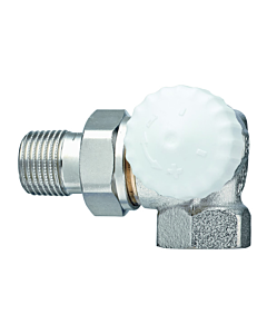 Heimeier Thermostatventil V-exakt II 371402000 Winkeleck rechts, Rp 1/2", Rotguss vernickelt