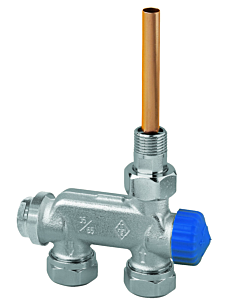 vanne Heimeier à double tuyau 387802000 passage, DN 15, avec tube plongeur