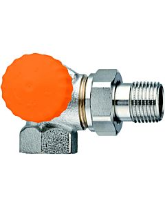 corps de vanne thermostatique Heimeier Eclipse 3933-01.000 Rp 3 / 8xR 3/8, Winkeleck, bronze nickelé, gauche