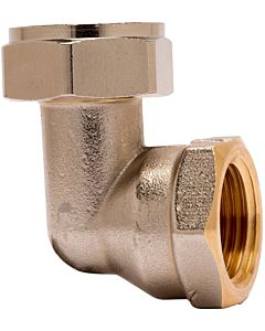 Heimeier angle connection 50484115 G 2000 / 2 IGx22, AMETAL, nickel-plated, with free-running nut
