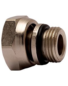 Heimeier Radiateurs salle de bain raccordement match0 50707615 R 2000 / 2xM 26, AMETAL, nickelé, droit, joint torique / écrou