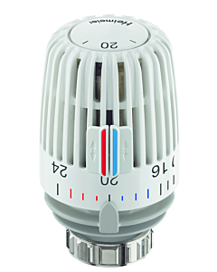 Heimeier K tête thermostatique 6000-00.600 clips / blanc réglage blanc température, blanc , standard