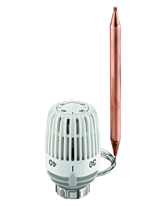 Heimeier Thermostat-Kopf K 640200500  weiss, mit Anlege- bzw. Tauchfühler
