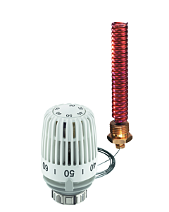 Heimeier thermostatic head 6672-00.500 R 2000 / 2x128mm, white, spiral immersion sensor