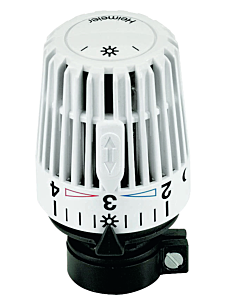 Heimeier thermostatic head 9700-24.500 with direct connection, for Danfoss RAVL, white