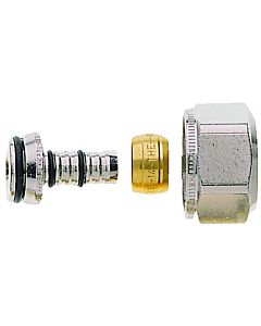 Heimeier compression match0 1331-16.351 16x2mm, filetage mâle G 3/4, laiton nickelé, pour tube composite