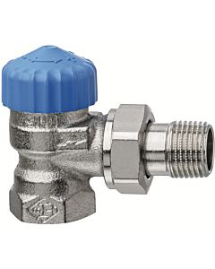 corps de vanne thermostatique Heimeier 2241-02.000 Rp 2000 / 2xR 2000 / 2, coin, bronze nickelé, faible résistance