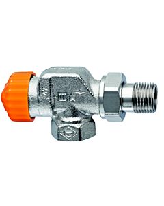 IMI Heimeier Eclipse Thermostatventil 393002000 Axial 1/2", Rotguss vernickelt