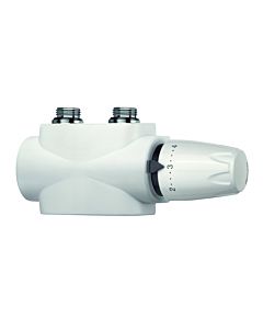 Heimeier Multilux 4-Set Thermostatventil 9690-42.000 umstellbar von Zwei- auf Einrohrbetrieb, weiß