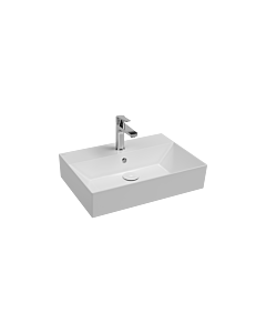 Isvea SistemaZ washbasin 10SF50060 overflow, tap hole, 60cm, white