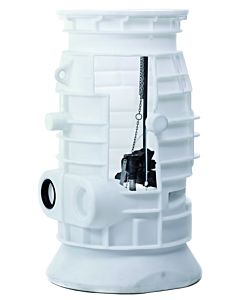 Jung Pumpen Pks Kunststoffschacht JP09475 B 800 32, auftriebssicher, PE, weiß