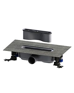 Kaldewei Ablaufgarnitur FlowDrain 4203 687744800000 Horizontal Regular, Ablaufgarnitur Set für Duschrinnen