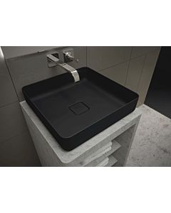 Kaldewei lavabo Miena Mod.3185NP 909606913676 580x380mm, noir mat, effet perlant , sans trop-plein