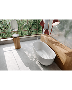 Kaldewei Meisterstück OYO DUO 1050-4035 Baignoire îlot 205043541001, 163 x 77 cm, finition brillante, sans trop-plein, Invisible Grip, blanc alpin