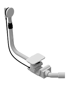 Kaldewei Asymmetric duo Ab-/Überlaufgarnitur 687772040716 city-anthrazit matt, spezial, für Badewanne